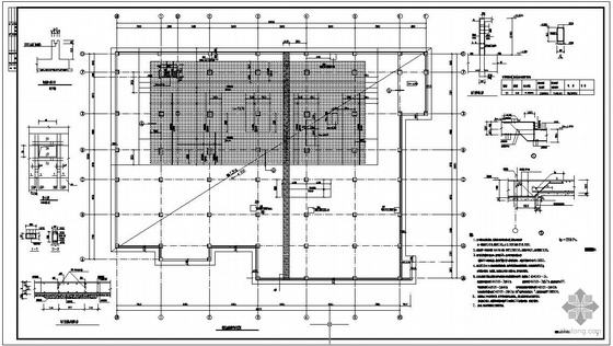 住宅主体结构设计资料下载-某框架商业主体结构设计图