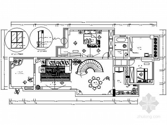 现代别墅室内分析资料下载-[广州]双层现代别墅室内装修图