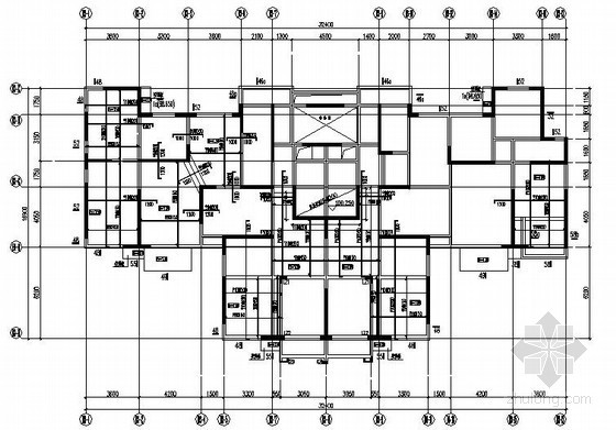 高层框剪商住楼建筑施工图资料下载-[河北]33层框剪结构商住楼结构施工图（筏基 91张）