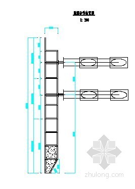 钢围堰CAD图资料下载-矩形双壁钢围堰分节、分块、分舱布置图