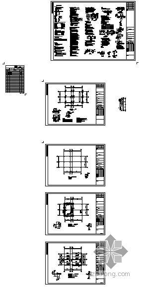 2层框架结构客运站资料下载-无锡某客运站汽修用房结构图