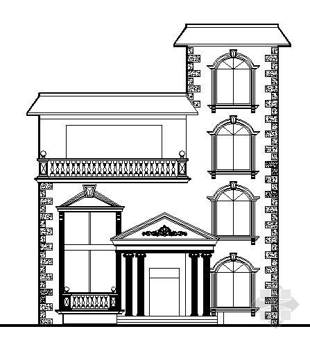 钢结构建筑施工图设计资料下载-某三层别墅建筑结构建筑施工图