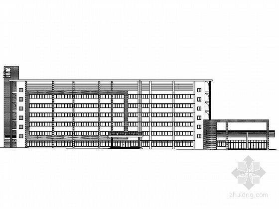 教学综合楼全套建施图资料下载-[惠州]某学院六层教学综合楼建筑施工图