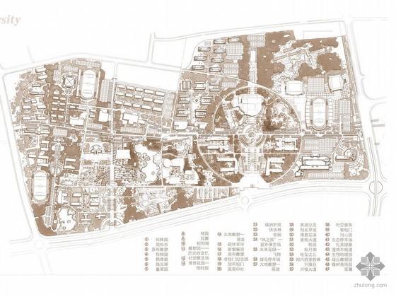 某大学景观设计资料下载-浙江大学景观设计文本