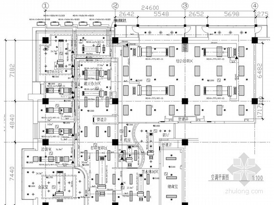 2015装修设计图资料下载-[北京]小型宾馆暖通空调系统设计施工图（含装修设计）