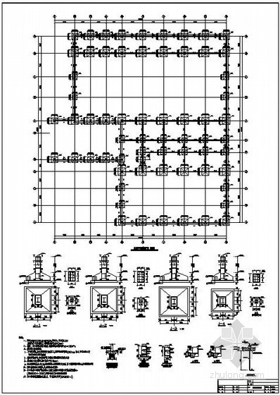 夹层钢结构设计图纸资料下载-某20米跨汽车4S店钢结构设计图