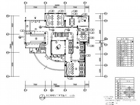 咖啡厅建筑平面图资料下载-某咖啡厅施工图设计