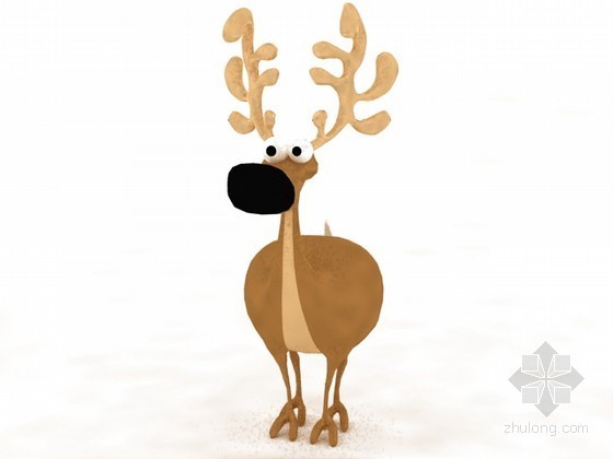 小鹿SU建筑资料下载-圣诞装饰小鹿