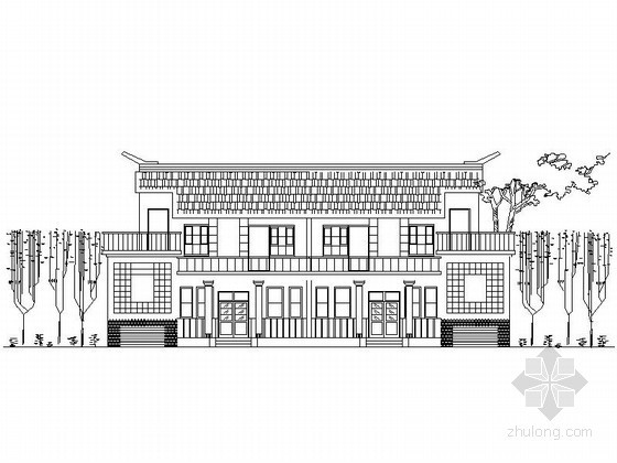 175平米别墅图纸资料下载-某二层新农村住宅建筑方案图