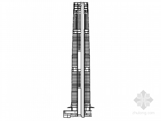 高层办公塔楼施工图资料下载-[北京]CBD核心区74层知名办公塔楼建筑施工图