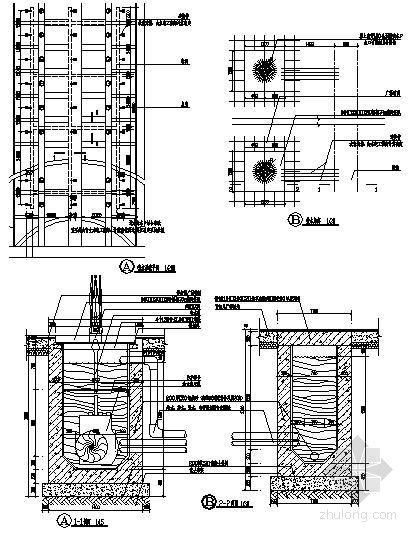 水景循环水泵系统资料下载-广场水景系统详图