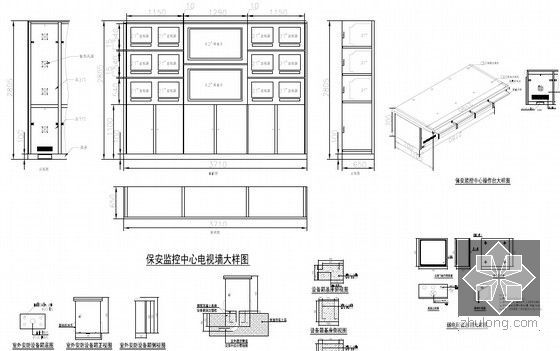 [广东]三级甲等中医院新院弱电智能化全套施工图192张（含各个系统图 大样图 平面图 甲级设计院）-保安视频监控系统大样图