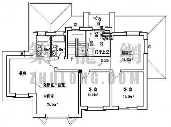 中国热销别墅户型设计资料下载-某别墅户型设计方案