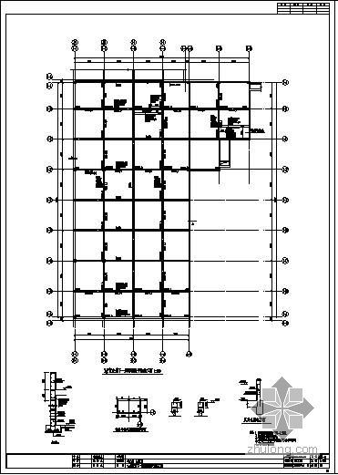 小区商业楼cad资料下载-北京某小区商业楼结构图