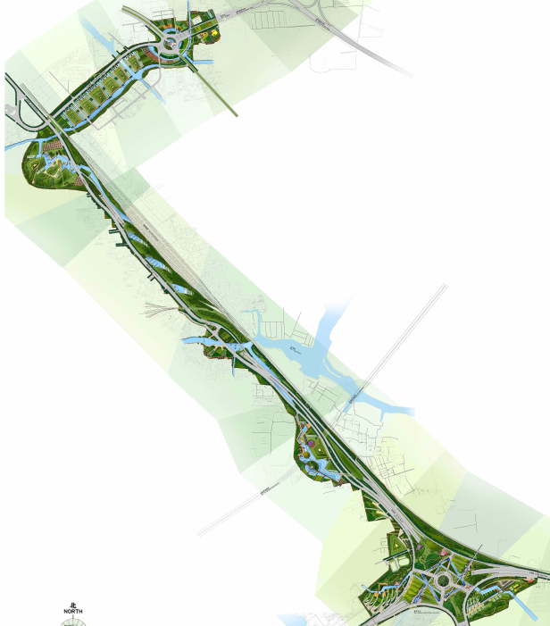 [江苏]高速公路出入口景观规划方案设计 C-2 总体设计