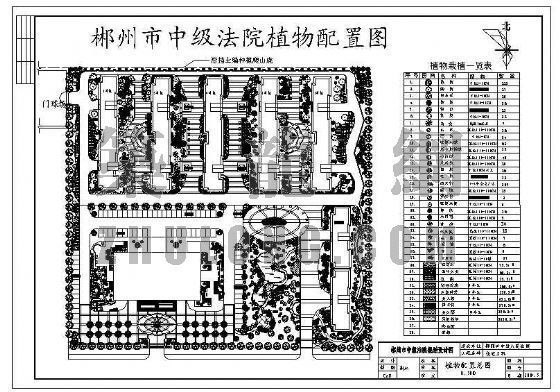 绿色建筑局部设计资料下载-郴州法院局部设计