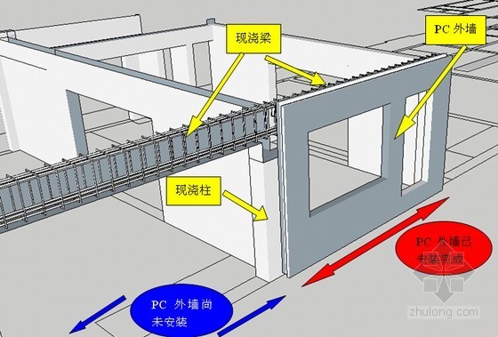 [深圳]住宅小区工程创鲁班奖全套施工技术资料（施组 30项施工方案 创优汇报 工法等）-PC外墙与现浇结构 