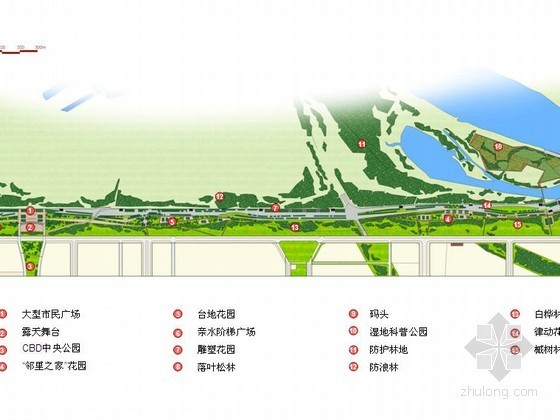 滨江景观改造设计资料下载-某滨江景观带概念设计方案