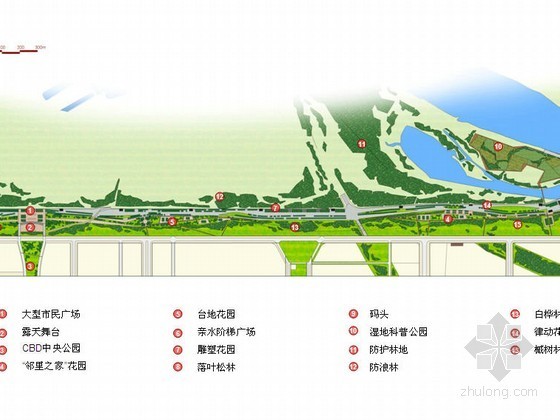 滨江景观带设计方案资料下载-某滨江景观带概念设计方案