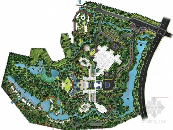 生态农业园规划设计方案资料下载-[湖南]现代都市生态农业滨湖度假酒店景观规划设计方案