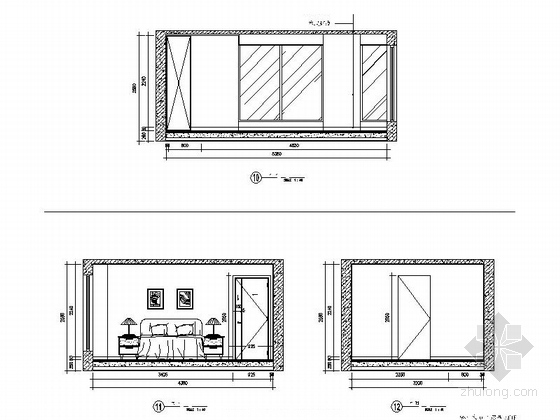[浙江]精品loft风格98平两层别墅室内装修施工图立面图