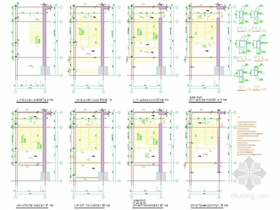 [系列三]大底盘多塔复杂结构大型超高层综合体结构施工图（裙房部分）-楼梯详图