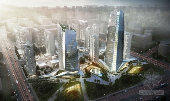 企业大门设计方案资料下载-[北京]高成长中小型企业服务示范园规划设计方案文本