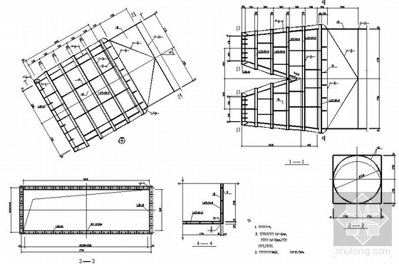 瞭望塔钢结构设计图资料下载-某钢结构支架结构设计图
