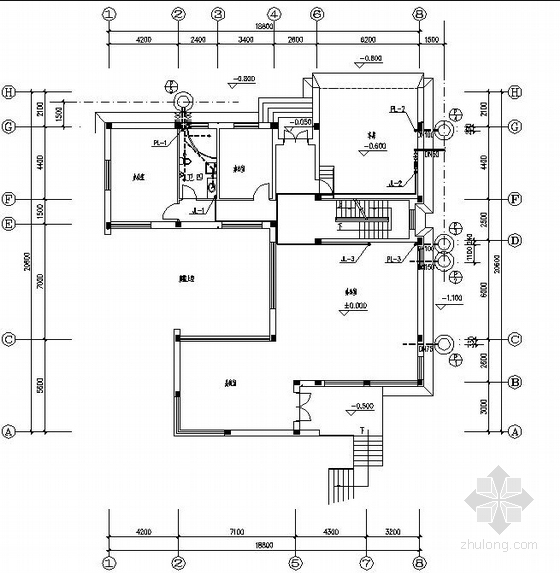 别墅楼供暖设计图资料下载-某别墅型研发楼给排水设计图