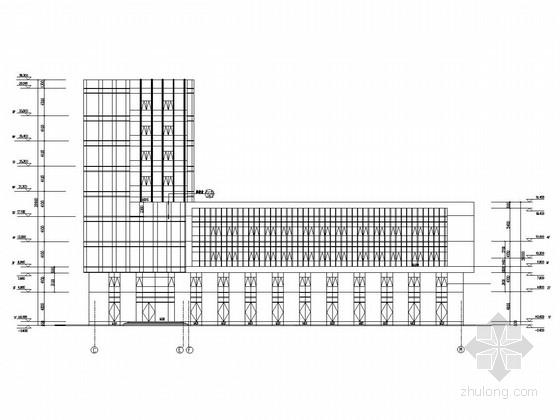 石油化工结构设计资料下载-[上海]九层框剪结构石油化工生产基地结构图（含建筑图）