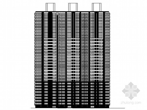 德州万达广场项目资料下载-[德州]某综合现代小区项目施工图（A段高层住宅)