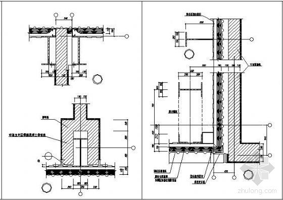 钢结构厂房雨棚节点大样资料下载-常用工业厂房钢结构节点详图