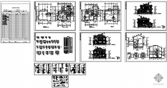 北方某二层美式别墅建筑施工图-4