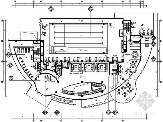 泳池水吧施工资料下载-[杭州]某豪华住宅高级会所施工图