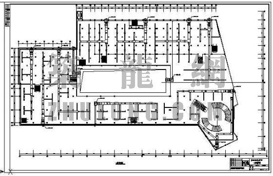 商务办公广场平面图资料下载-家具广场空调平面图