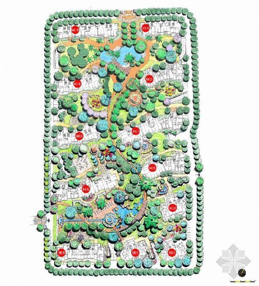 小区花园设计全套资料下载-苏州花园小区全套景观设计方案（2）