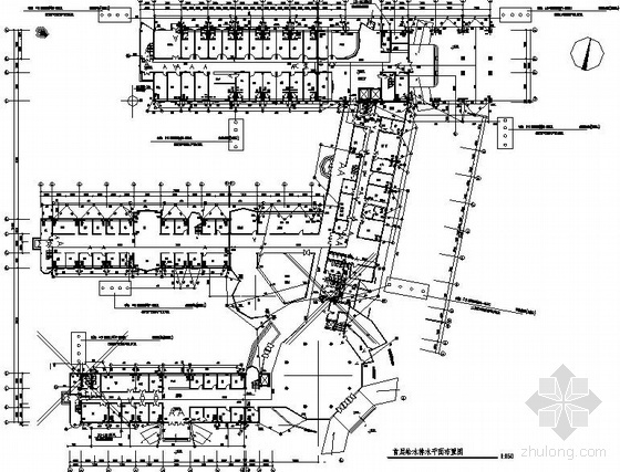 二甲医院cad资料下载-南方某城市二甲医院综合楼室内室外给排水全套施工图