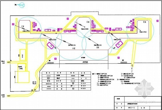 主体施工阶段临电方案资料下载-[湖南]航站楼工程施工平面布置图（基础、主体、装修、临电）