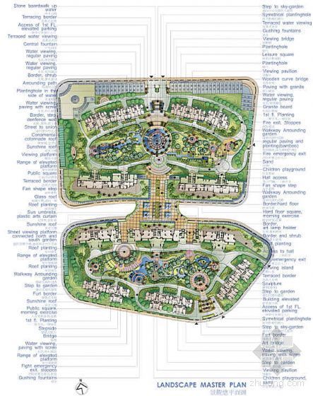居住区规划手绘总平图资料下载-[上海]居住区景观设计全套方案