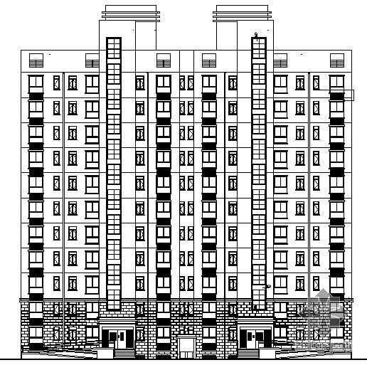 现代风格小高层住宅楼资料下载-[江苏]十一层住宅楼建筑施工图