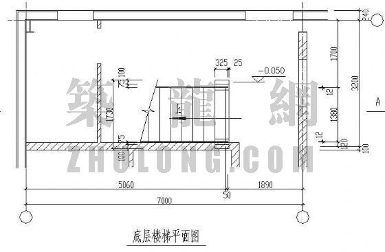 三跑楼梯及电梯建筑图资料下载-两跑楼梯图