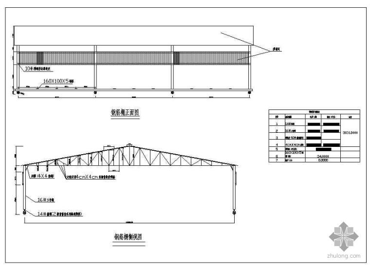 钢筋加工场细部设计图资料下载-移动式钢筋加工棚设计图