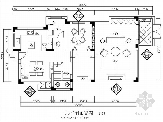 2层简约别墅资料下载-精品清新简约北欧风格两层小别墅室内设计装修施工图（含效果）