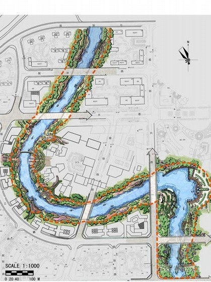 河道驳岸剖面图资料下载-[长沙]某河道两岸驳岸设计方案