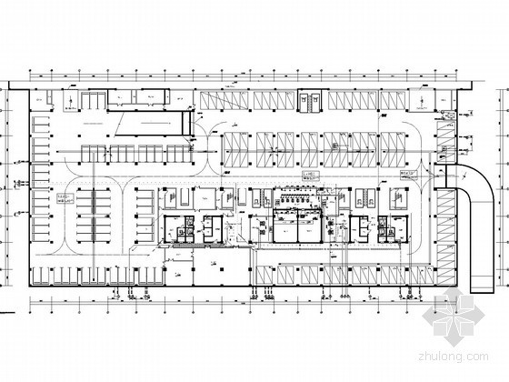 5万平21层公建全套图纸（虹吸雨水、中水系统）-地下一层给排水平面图 