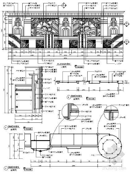 在建项目汇总台账资料下载-某宾馆总台详图