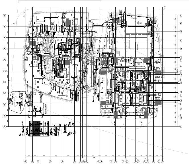 [广州地标]广州东塔大厦（地库、裙楼、办公楼）电气图纸-照明平面图