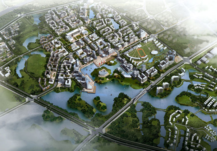 天津市城市规划2015资料下载-[广东]EDAW+知名景观公司佛山南海狮山镇核心区城市规划设计方案文本