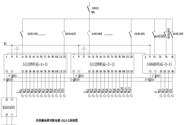 一级公路照明CAD图资料下载-操场照明系统图