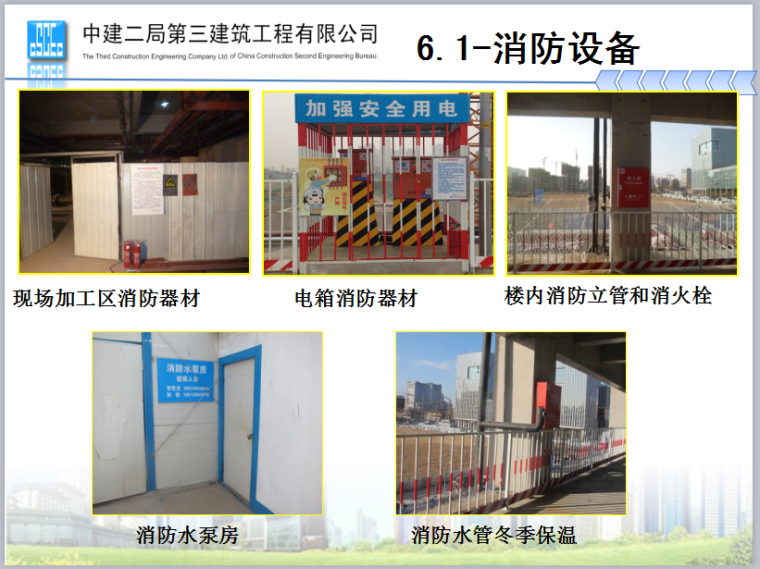 1号办公商业楼等3项工程“北京市绿色安全样板工地”创建工作汇报-消防设备
